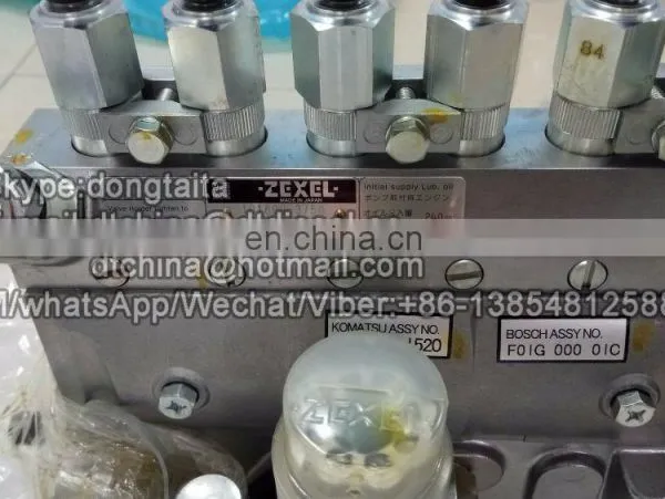 Original Excavator Engine High Pressure Fuel Pump 101609-3760, 101609-3750 for KOMATSU PC220-6 photo-5