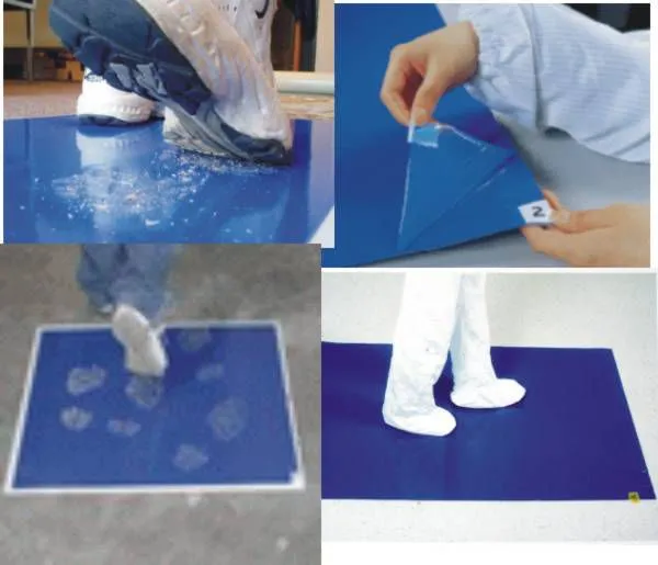 Blue White Cleanroom Sticky Mat Adhesive Mat Tacky Mat photo-3