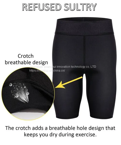The New Type Explodes the Sweat Pants Outdoor Running to Burn the Fat to Shake the Fat to Burst the Sweat to Model the Body to Model the Joint Men's Five Minute Pants photo-4