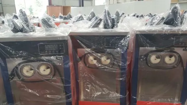 Two Flavors One Mix Cheap Price Floor Type Soft Ice Cream Machine 20L-28L/H photo-2