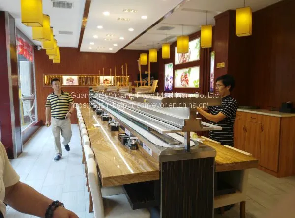 Sushi Convery Belt Sushi Train Sushi Bar Conveyor Belt Factory: Michaeldeng@gdyuyang.com photo-4
