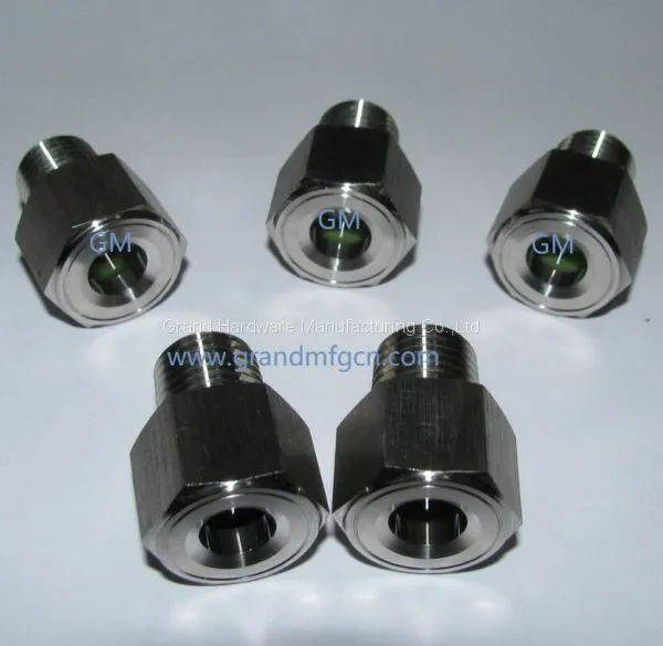 High Pressure Stainless Steel 316L Oil Level Sight Glass Male Npt Thread 1/4 Inch 2 Inch photo-4