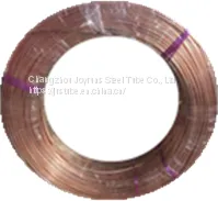 Heat Exchanger Tube 4.76*0.6mm Copper Coated Condenser Bundy Tube