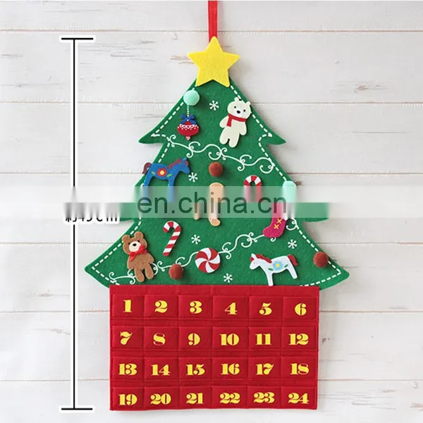 DIY Felt Christmas Tree Ornaments With Merry Christmas Felt Wall Hanging Christmas Decorations photo-5