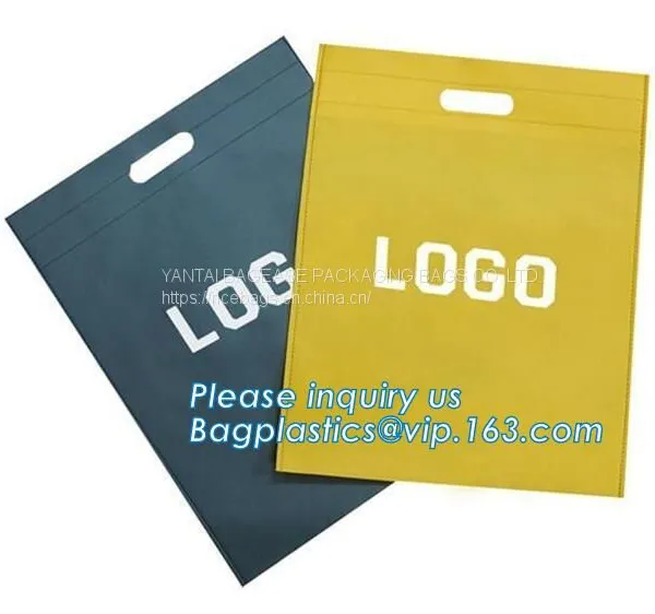 Gift Reusable Tote Bags Travel To-Go Food Containers Non-Woven Fabric Party Tote Bags Reusable Shopping Grocery Bags