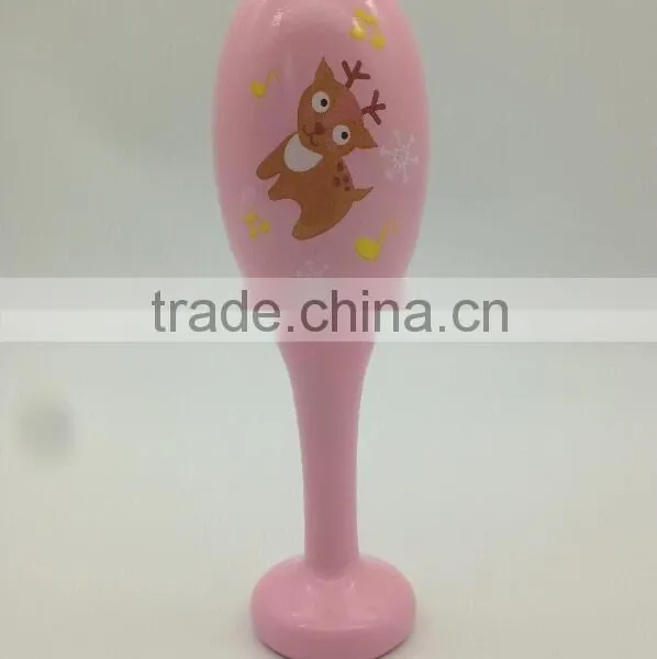 2016 New Design Wooden Maracas Prevent Swallowing Musical Maracas Most Popular For Kids Educational Musical Toys photo-5