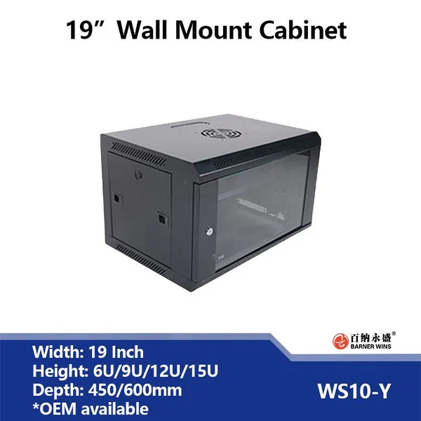 OEM Manufacturer WS10-Y 6U Network Wall Mount Cabinet 19inch Wall Mount Rack for Network Equipment Competitive Item