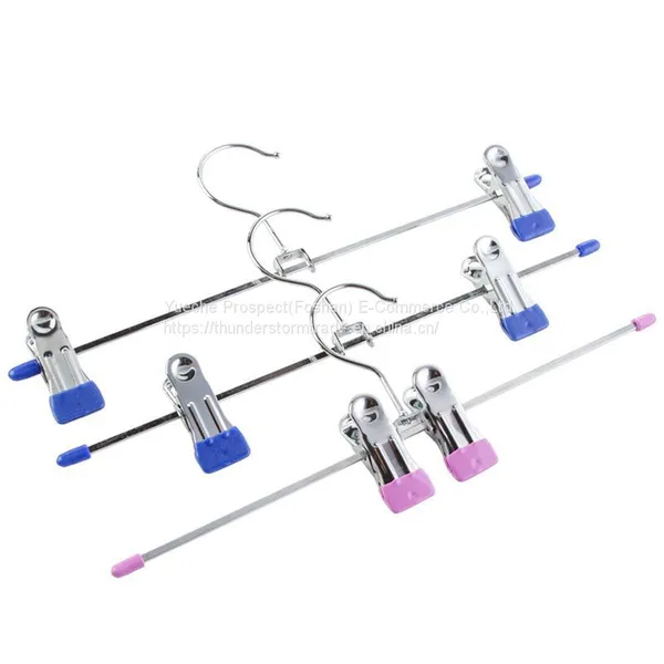Hot Sale Steel Wire Pants Hanger With Clips photo-2