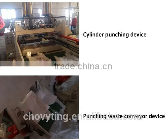 Double Channel and Double Colors T-shirt Shopping Bag Making Machine photo-4