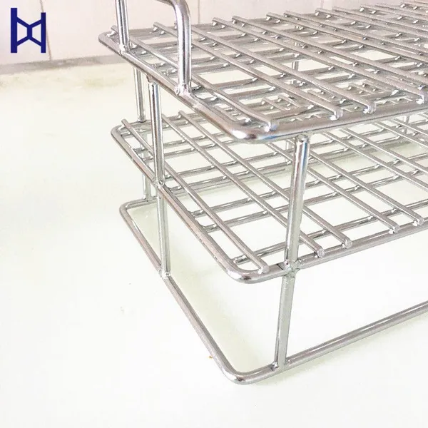 High Quality Wholesales Stainless Steel Woven Mesh Multilayer Basket With Handle For Goods Storage