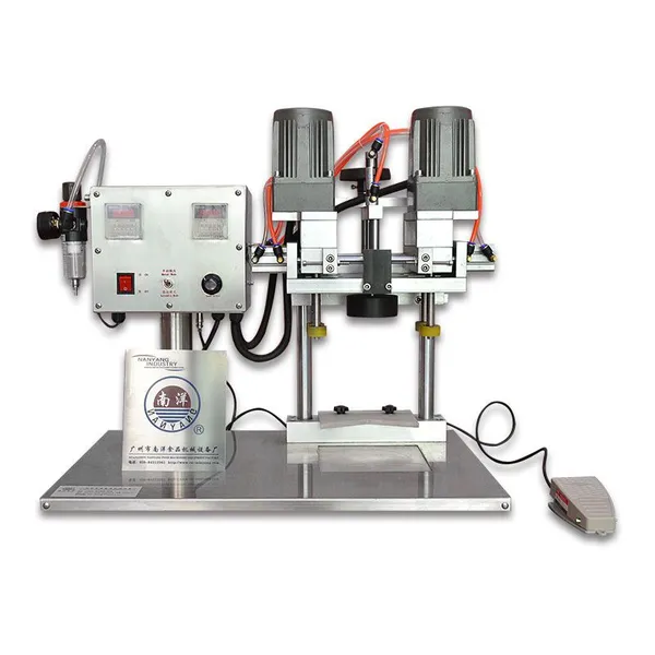 Semi-automatic Capping Machine，Pneumatic Screw Capping Machine，Small Capping Machine , Glass Bottle /Plastic Cap Sealing Machine