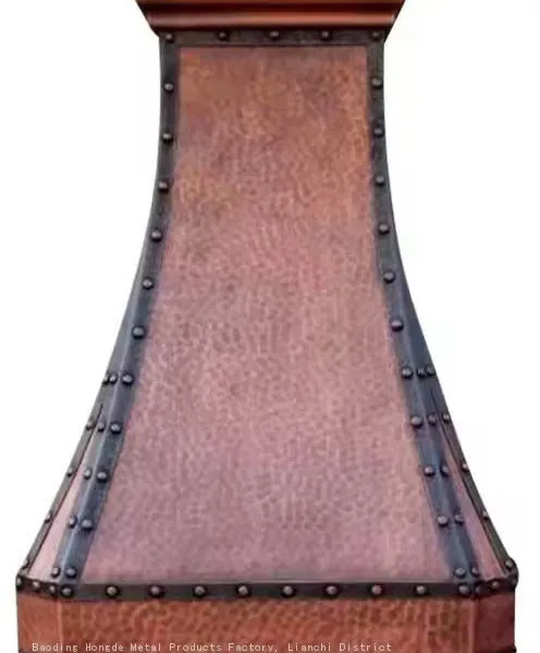 Pure Copper Range Hood Cover, Supplying Pure Handcrafted Kitchen Copper Range Hoods in Various Specifications and Types photo-2