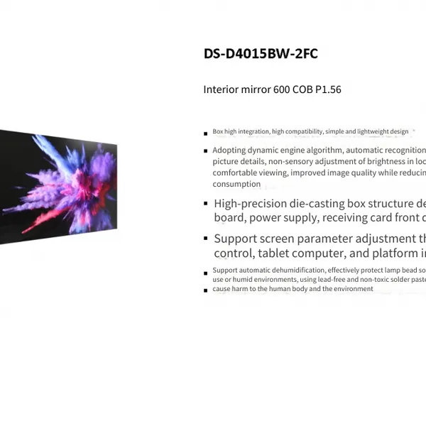 Hikvision Ds-d4015bw-2fc Indoor Small-pitch Full-color Led Indoor Display Screen photo-4