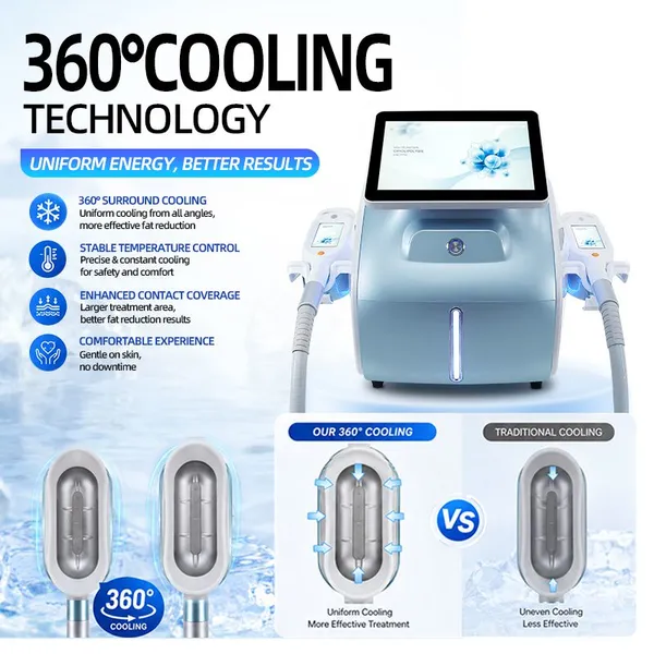Four-Probe Fat Freeze Cryolipolysis Machine With Intelligent Thermostat and 360° Cooling Coverage for Even Slimming Results photo-3