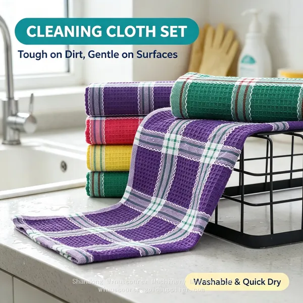 Microfiber Kitchen Towels Dish Rags Soft Lint‑Free Absorbent Cleaning Cloths for Counter Dishes Sink photo-2