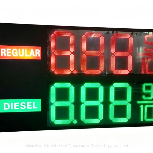Factory Direct Outdoor Gas Station Price Sign Supplier Bluewin-LED photo-3