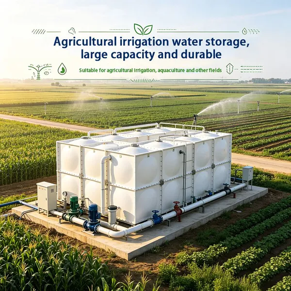 High Pressure Resistant FRP Water Tank Hydrostatic Pressure Proof Fiberglass Water Reservoir