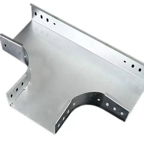 Trough-type Cable Tray Horizontal Tee Made by Guozhou, Suitable for Cable Tray Transition photo-2