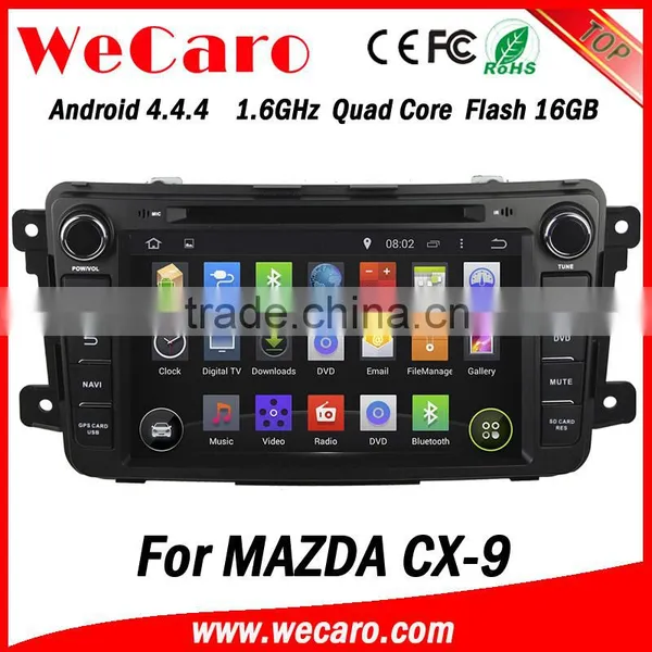 Wecaro in Dash Touch Screen Android 4.4.4 Car Radio GPS Multimedia Dvd Player Car Navigation System for Mazda Cx-9 photo-2