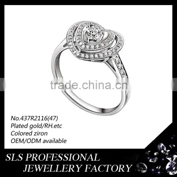 Wholesale Unique Ring Jewelry Ture Love 925 Silver Diamond Ring for Wedding, Party, Gift, Anniversary Occation