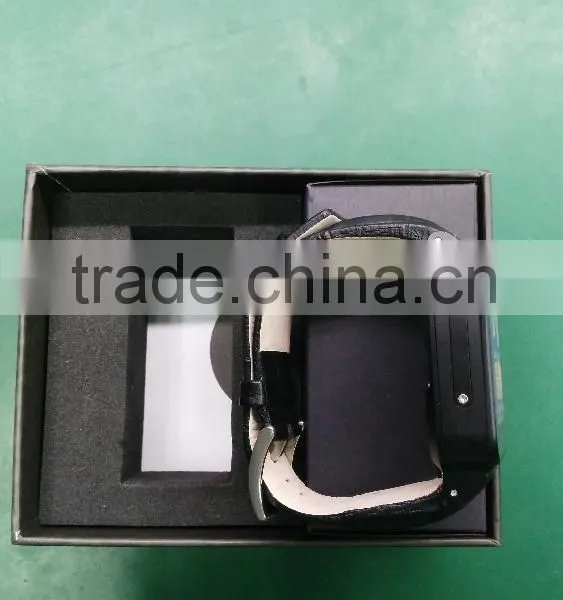 Genuine Leather Strap Waterproof Heart Rate Tracker Smart Watch 2016 photo-6