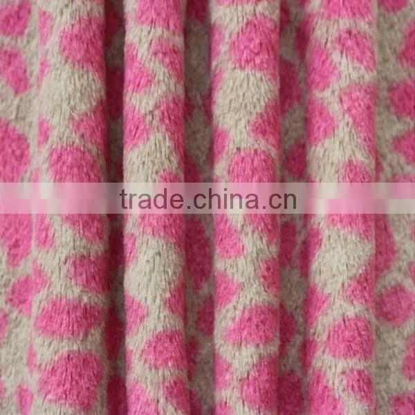 Pink Leopard Mink Coats Plush Fleece Fabric
