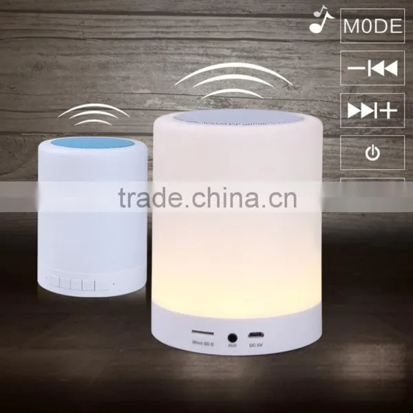 Night Light Touch Change Color RGB Warm White Bluetooth Speaker TF Card DC5V for Party Outdoor Living Room Child Read Package photo-5