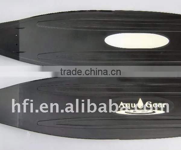 Long Fins Blades With Raised Logo.