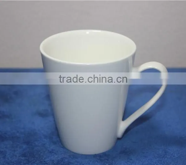 Shining V-shape White Blank Ceramic Mugs Bulk for Logo photo-2