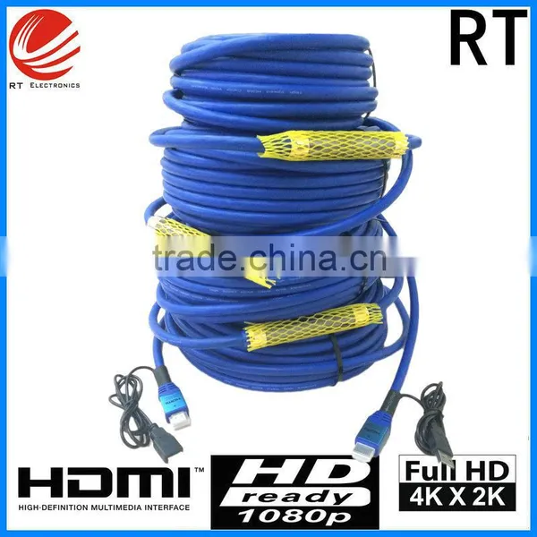 10m 30m 50m HDMI Cable 2.0 Version , 4k 2160p HDMI Cable 60m 80M 100m Support 3D 1080p 2160P Ethernet Factory Directly Sell photo-2