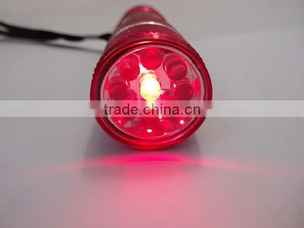9 Led Flashlight Torch Aluminum Flashlight, Color Changing Led Torch Emergency Flashlight, Multi Color Led Flashlight Tri Color photo-4