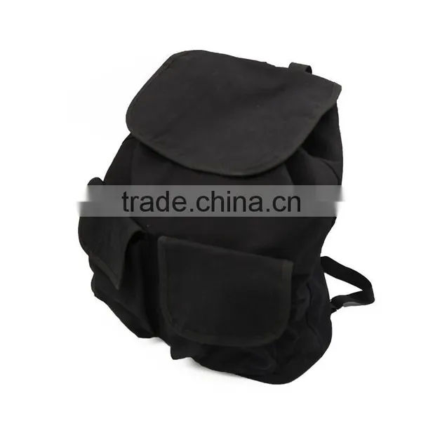 Fashion Canvas Polyester Travel Backpack Bags With Drawstring Closure photo-4