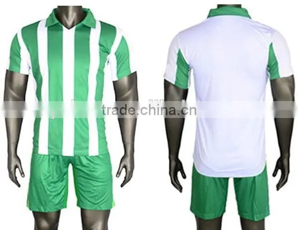 Oem Manufacturer Custom Sublimated Quality Stripe Soccer Uniform photo-3