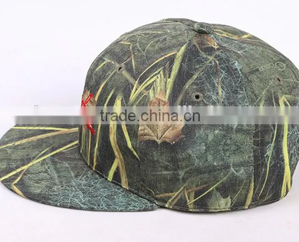 Sports Two Tone Wholesale Custom Camo Snapback Cap Custom Camo Baseball Cap
