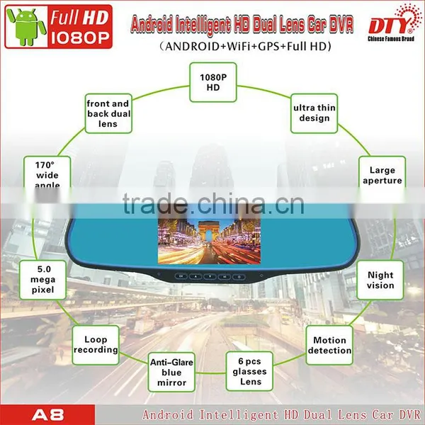 DTY Car Wireless Reversing Camera With Rearview Mirror,video Recorder for Car,A8 photo-2