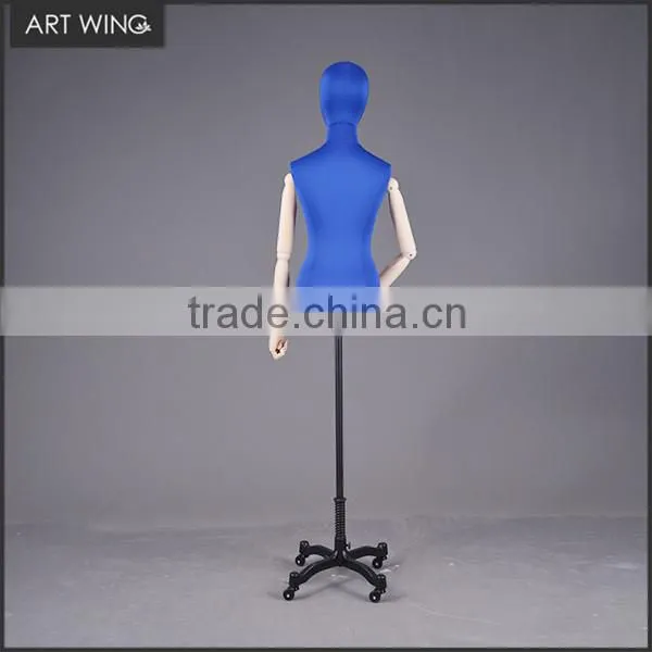 Adjustable Womens Female Linen Dress Form Torso Dressmaker Mannequin photo-4