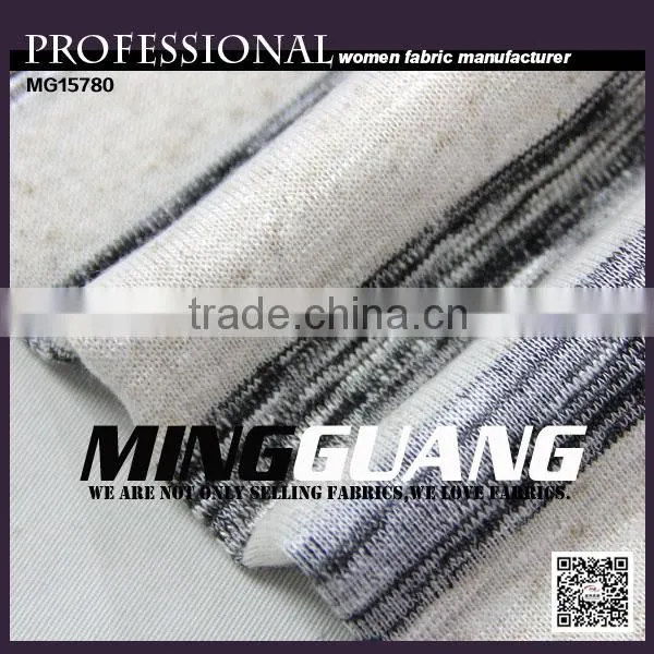2016 for Young Lady's Clothes Newest Design Polyester and Linen Rib Knit Fabric photo-4