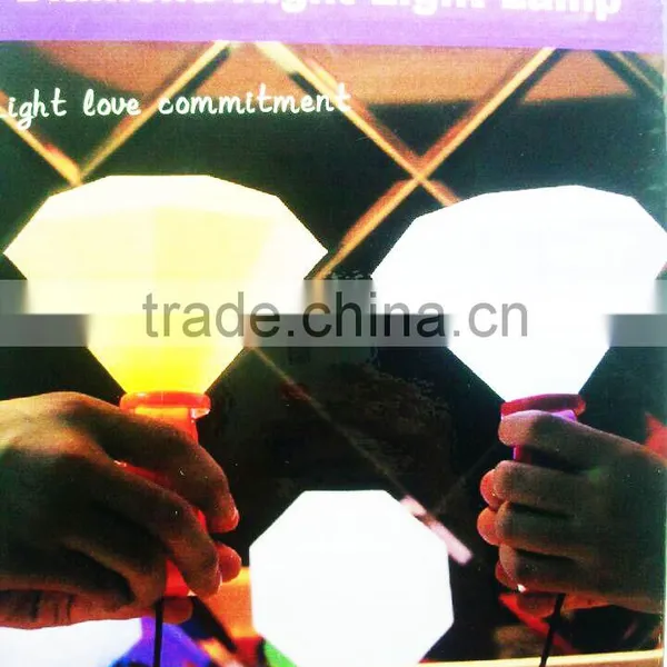 Creative USB Diamond Shape Led Night Light,led Circle Ring Light, Led Table Baby Light photo-5