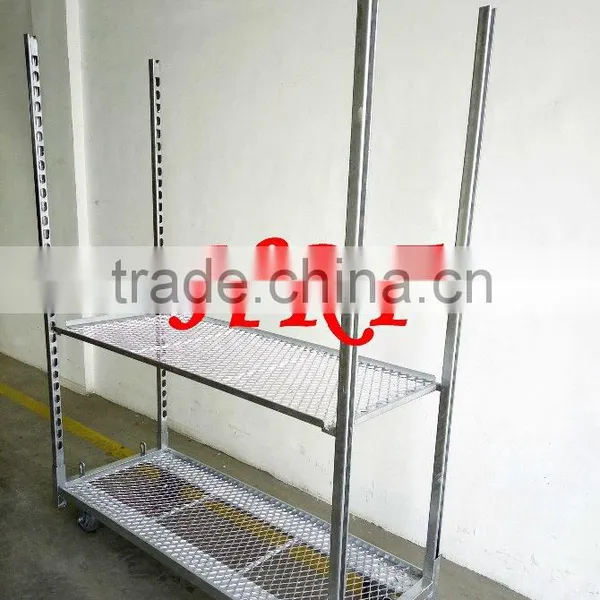 Danish Flower Trolley Cart for Sale Plant Trolley Cart Flower Carrying Trolley Steel Rolling Trolley Tool photo-6