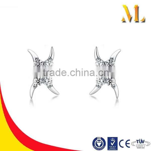 MLSE-063 Fashion S925 Sterling Silver Material Star Earring Silver Jewelry