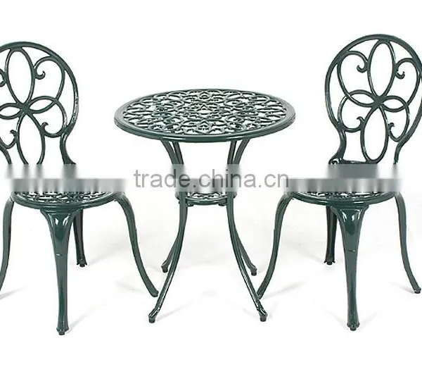 Bella Pattern Cast Aluminum Bistro Set photo-3