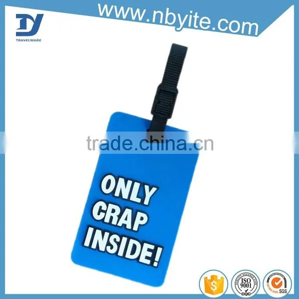 Strap Attach Customized Soft PVC Luggage Tag photo-2