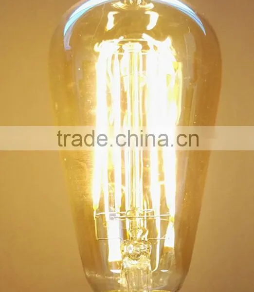 Gold Tinted Led Filament Bulb Long Filament ST64 Quality Choice photo-6