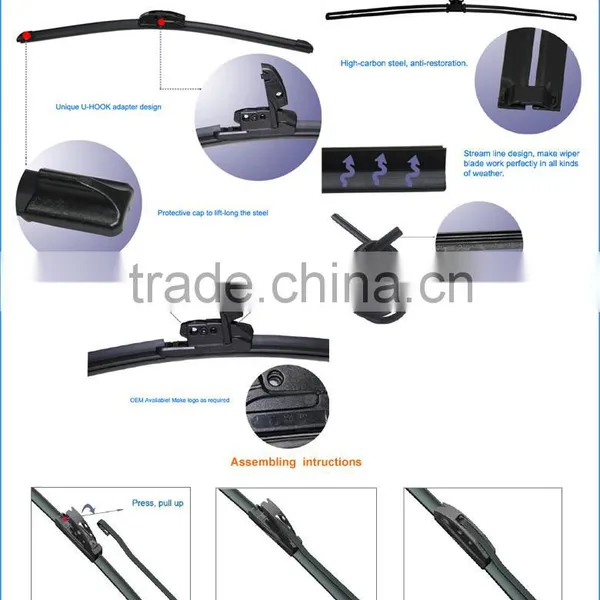 Best Selling Silicone Windshield Wipers Auto Parts Car Wiper Blade Car Accessories photo-3