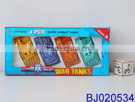 Cheap Small Plastic Toy Free Wheel Glider Pop up Army Tank Toy photo-2