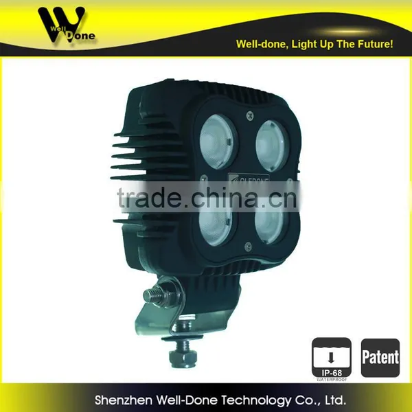 Factory Direct Offer Oledone Square 4" 40W Volvo Excavator Construction Agricultural Mining Truck Led Work Light photo-2