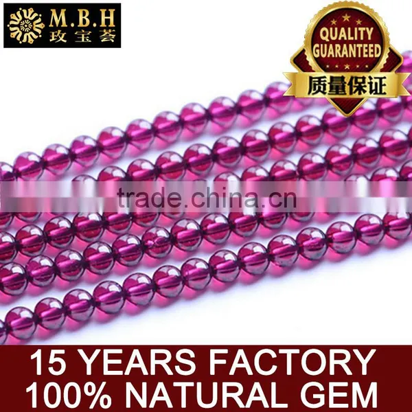 Natural Beads Wholesale 6A Purple Teeth Ukrainian Garnet Beads Semi Finished Fashion Jewelry DIY Handmade Jewelry