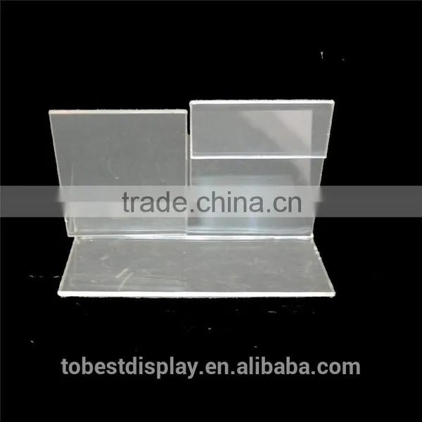 2pcs Clear Acrylic Cell Phone Smartphone Display, Price Menu Holder Show Stand photo-4