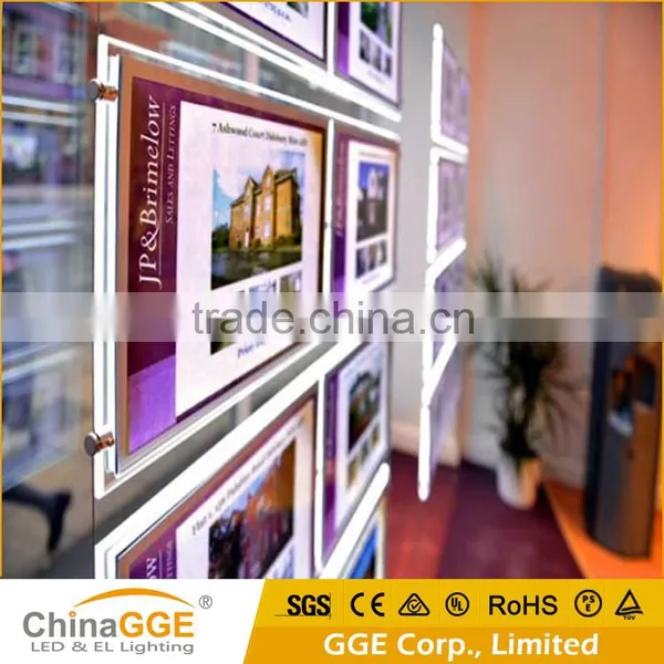 Real Estate Agency Advertising LED Sign Double Sided Window Hanging Crystal Real Estate Light Sign photo-5