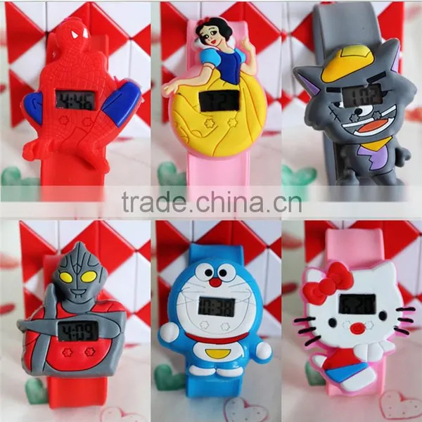 Wholesale Kids Electronic Digital Watch Silicone Cartoon Shape Watches Slap Bracelet Watch Kids Slap Watch photo-2